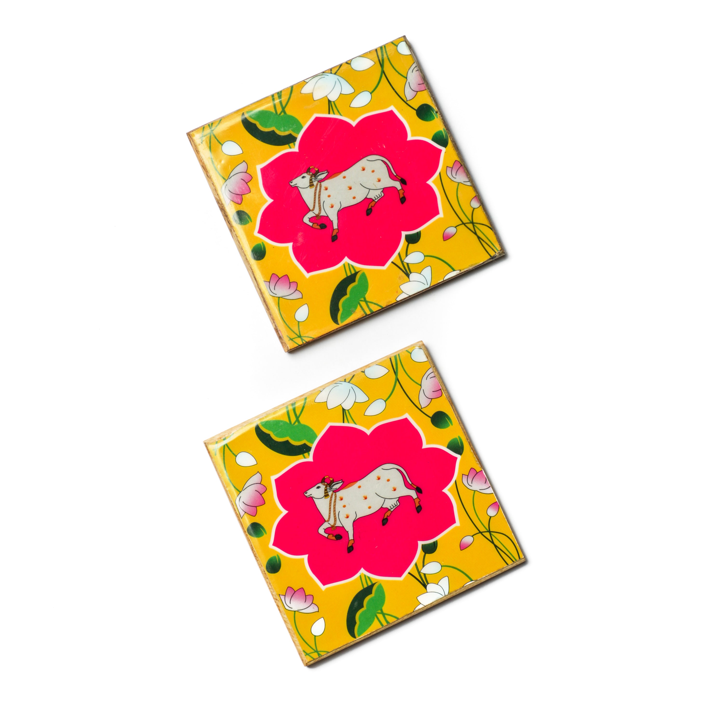 DesiFavors Cow Coasters for festive and celebratory gifting